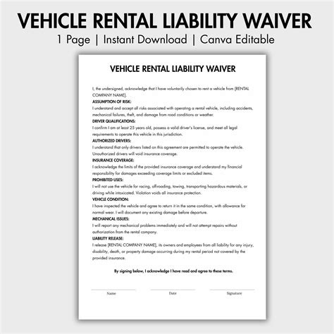 rental car damage waiver insurance 10