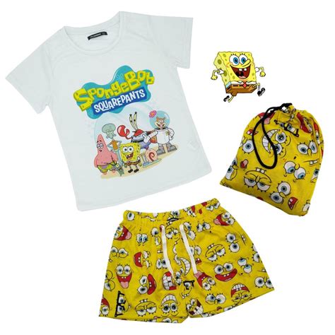 Pijama Verano Conjunto Bob Esponja Tienda FunBox