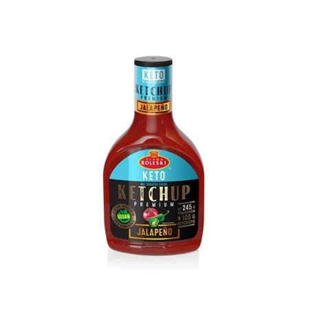 KETCHUP PREMIUM JALAPENO KETO ROLESKI 425 G Dobre Ceny Polski