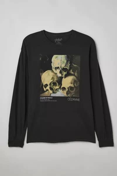 Paul C Zanne Pyramid Of Skulls Long Sleeve Tee Urban Outfitters