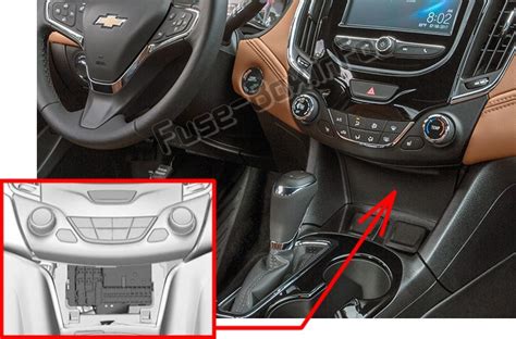 Предохранители и реле Chevrolet Cruze (J400; 2016-2019 ..) - Предохранители