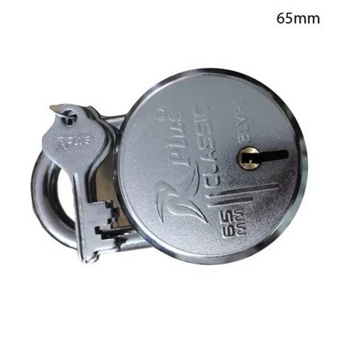 With Key Stainless Steel Round Padlock Door Padlock Size 65 Mm At Rs