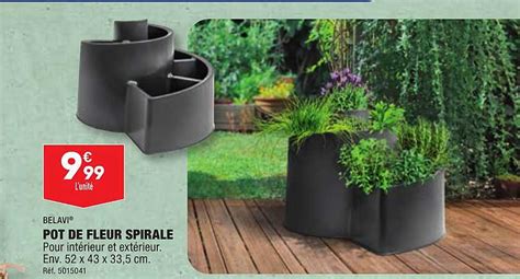 Promo Belavi Pot De Fleur Spirale Chez Aldi Icatalogue Fr