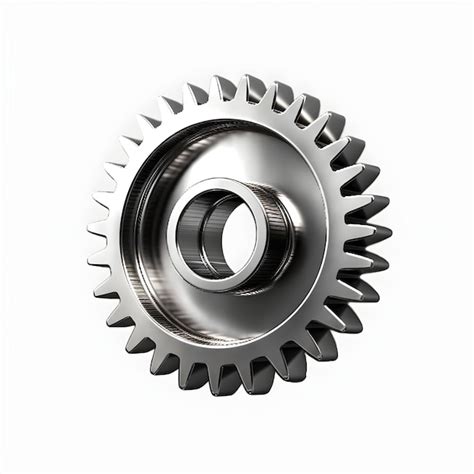 Premium Ai Image Gears Isolated On White