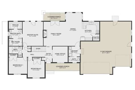 House Plan 2802 00153 Craftsman Plan 1 954 Square Feet 3 Bedrooms