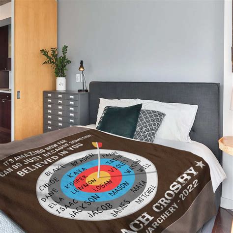 Custom Thank You Archery Coach Ts Blanket Archery Coach Christmas