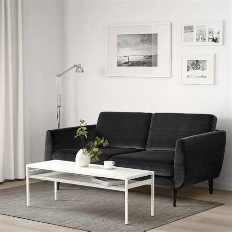 Smedstorp Sofa Djuparp Dark Gray Ikea