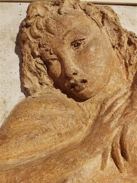 Bruno Innocenti Signed Bruno Innocenti Female Nude Sculpture Relief