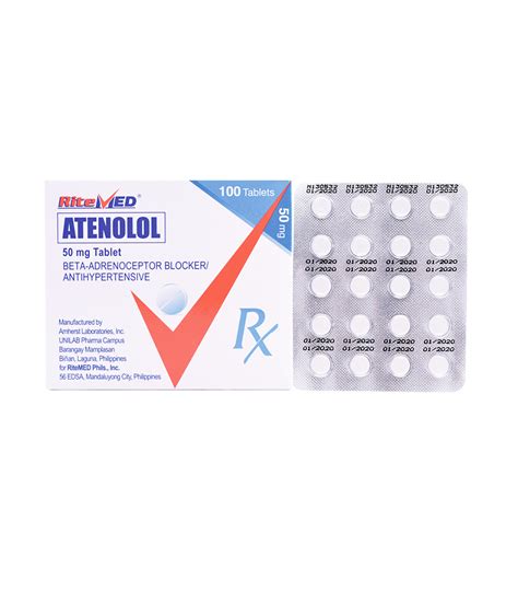 Atenolol 50mg Tablet Ritemed Rose Pharmacy Medicine Delivery