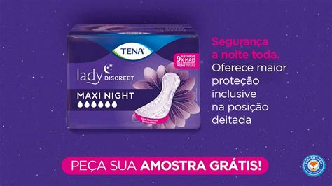 Absorvente Tena Lady Discreet Maxi Night Amostras Gr Tis Amostras Na Net