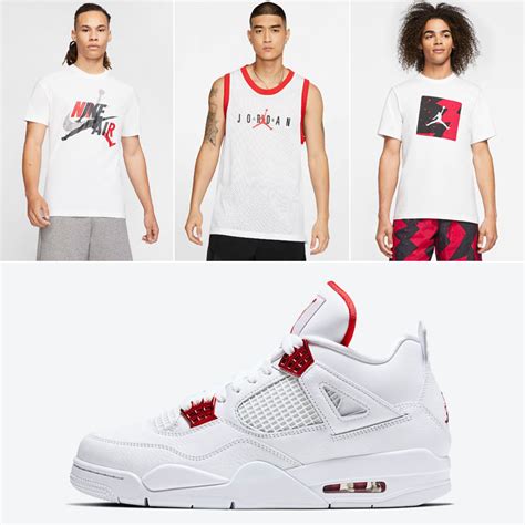 Air Jordan 4 Red Metallic Clothing Match | SneakerFits.com