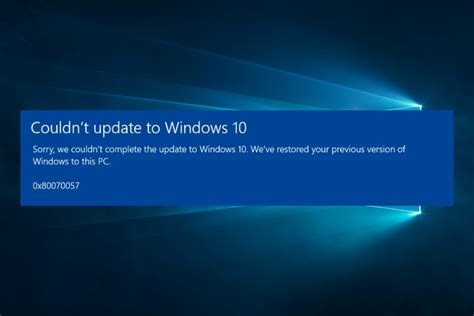 Error 0x80070057 in Windows Update: 7 Easy Fixes