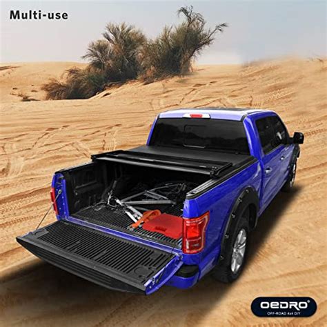 Oedro Soft Tri Fold Truck Bed Tonneau Cover Compatible With 2002 2023 Dodge Ram 1500 2003 2023