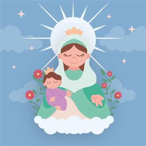 Free Feast of Immaculate Conception Clipart Template - Edit Online ...