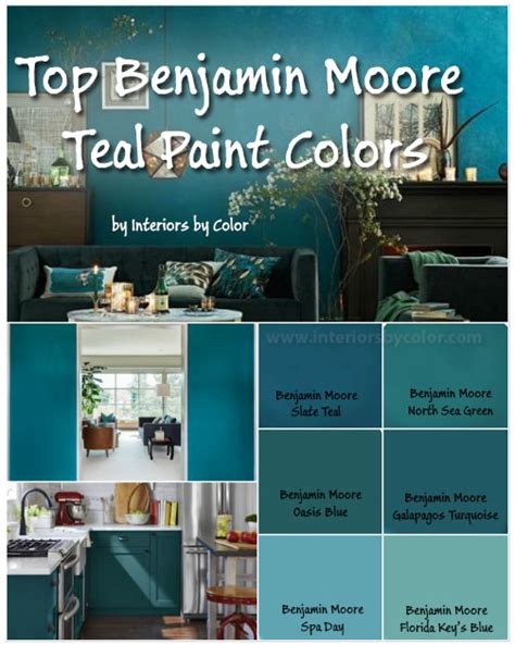 Benjamin Moore Teal Paint Colors - Interiors By Color