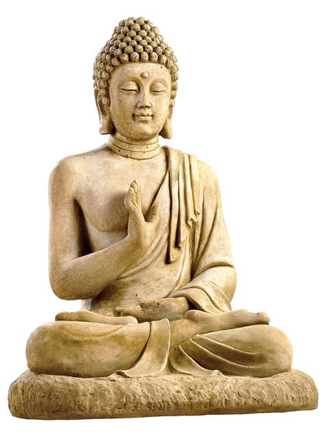 Statue Bouddha Hindou HAIRIE Pour Interieur Ou Exterieur Ton Vieilli