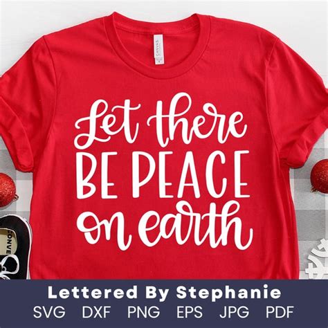 Peace On Earth Svg Etsy