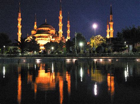 World Places Istanbul Turkey At Night Pictures