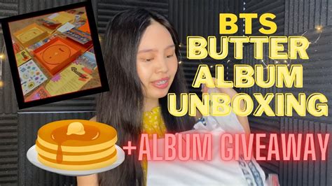 Bts Butter Album Set Unboxing Album Giveaway Unboxing Youtube