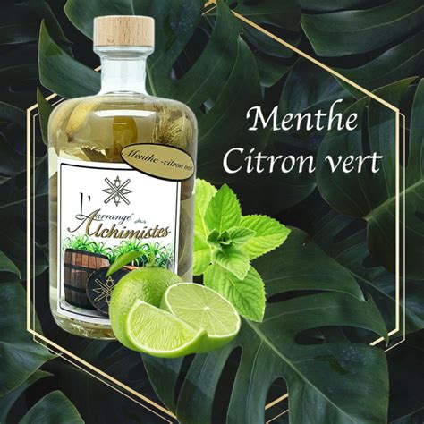 Rhum Menthe Citron Vert Larrangé Des Alchimistes Distillerielarrangé Des Alchimistes