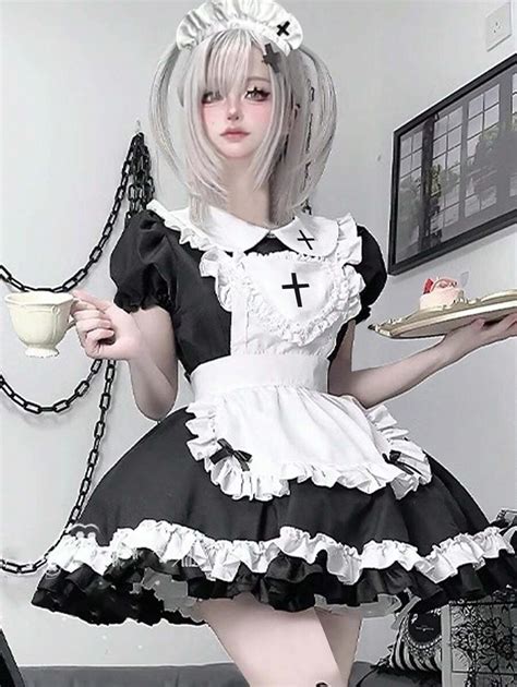 Sexy Lingerie Minimalist Sexy For Two Dimensional Animation Cosplay Maid Uniform Cute Maid Dress
