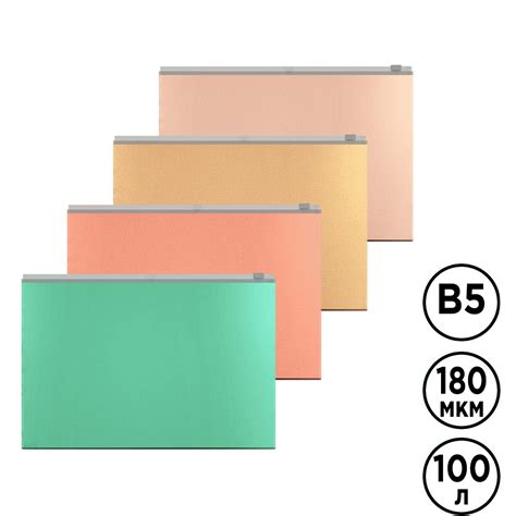 Купить Папка-конверт Erich Krause "Matt Powder", B5 формат, Zip-Lock ...