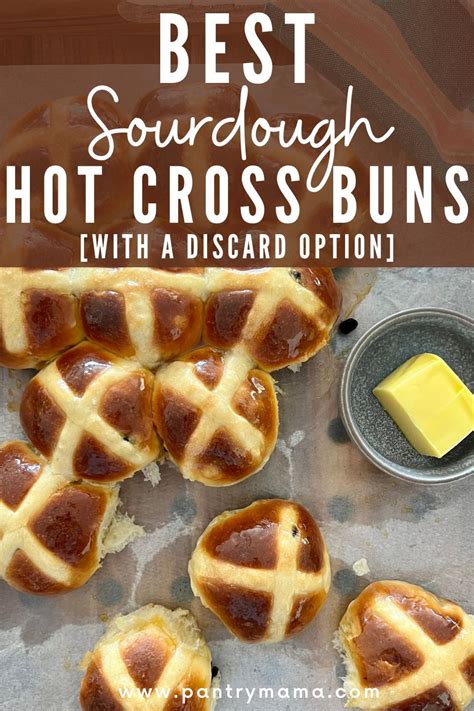 Sourdough Hot Cross Buns Recipe With A Discard Option Recipe Cross Buns Hot Cross Buns