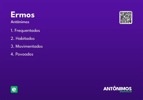 O Que Significa Ermos - Ermos - Significado e Sinônimo - escreva.ai