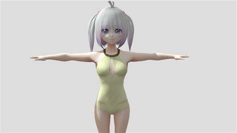 【anime Character】nana Swimsuit Unity 3d Buy Royalty Free 3d Model By 3d動漫風角色屋 3d Anime