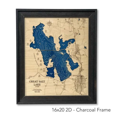 Great Salt Lake Map | Wooden Maps | thirtyAXIS