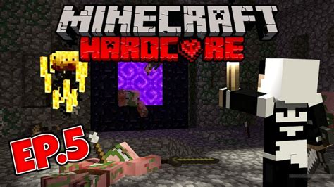 I Went To The Nether Minecraft Hardcore EP 5 YouTube