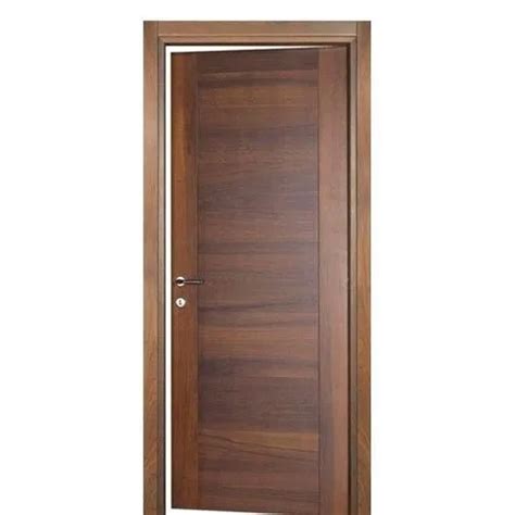 Stylish Termite Resistance Polished Plain Solid Wood Flush Door At 6500