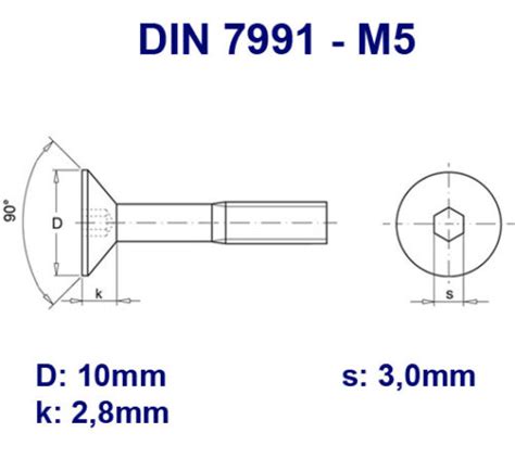 Senkkopfschrauben Din M M M M M M Stahl Verzinkt