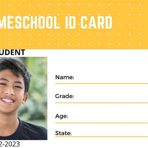 Child Id Card Printable Etsy