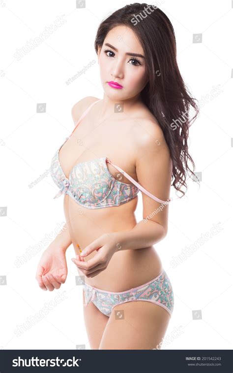 Beautiful Sexy Asian Woman Lingerie On Stock Photo 201542243 Shutterstock