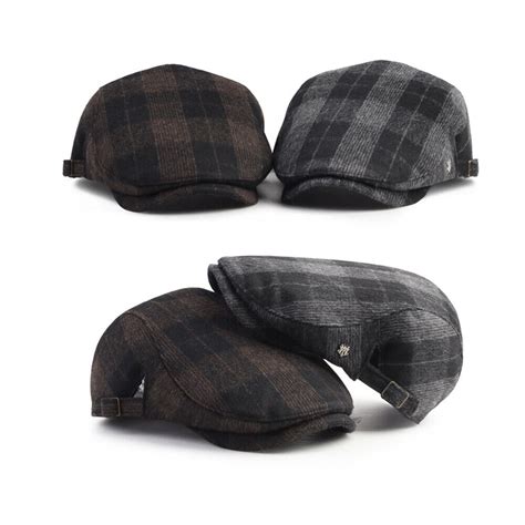 Xl2xl 6164cm Unisex Mens Mqum Check Flat Driver Cap Newsboy Cabbie