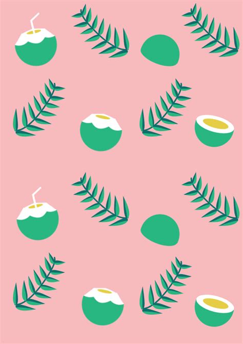 Coconut Pattern  On Behance