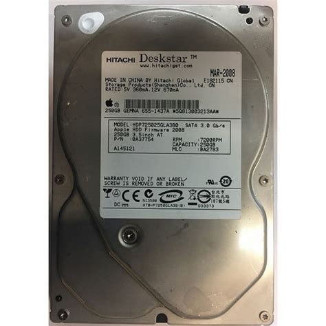 HDP725025GLA380 – Hitachi 250GB 7200 RPM SATA 3.5″ HDD – Disk Drive Finder