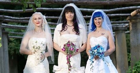 Buzzcanada World S First Lesbian Threesome Marriage