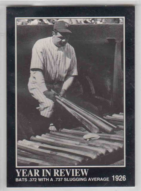 1992 Megacards Babe Ruth 1926 Year In Review 18 On Kronozio