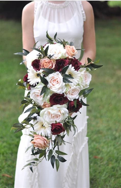 Elegant Cascade Wedding Bouquets