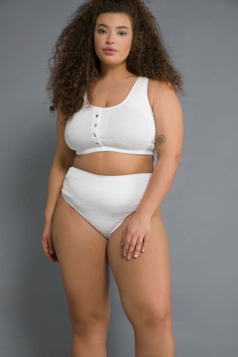 Bikini Slip HighWaist Struktur schneeweiß Studio Untold