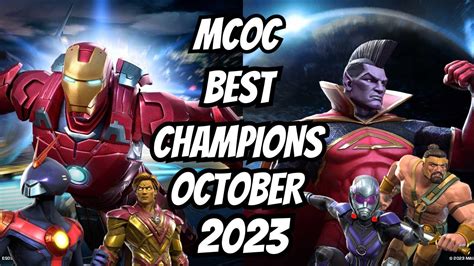 Mcoc Top 25 All Time Best Champions October 2023 Marvel Contest Of Champions Youtube