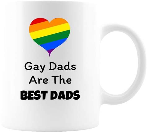 Gay Dads Are The Best Dads Fathers Day Gift With Rainbow Heart