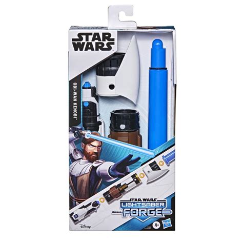 Star Wars Lightsaber Forge Obi-Wan Kenobi Extendable Blue Lightsaber ...