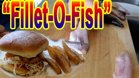 Yellow Perch Fillet O Fish Burger Youtube