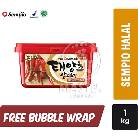 Jual Sempio Gochujang Halal Hot Pepper Paste Pasta Cabe Korea Kg Shopee Indonesia