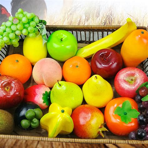 Steger Artificial Fruit Fake Fruit Realistic Fruit Decoration