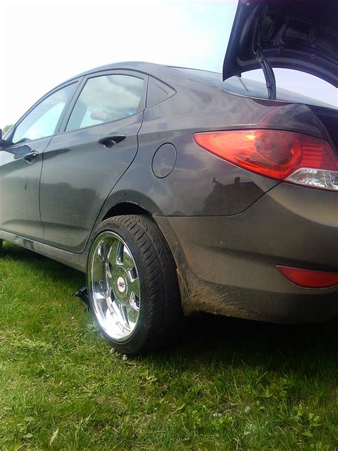 Занижение и примерка колёс 18" ширина 9.5J, резина 225 40 — Hyundai ...