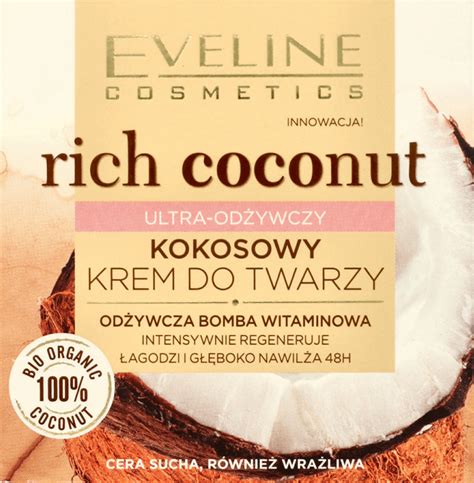 EVELINE COSMETICS, Rich coconut, odżywczy krem do twarzy ultra-odżywczy ...